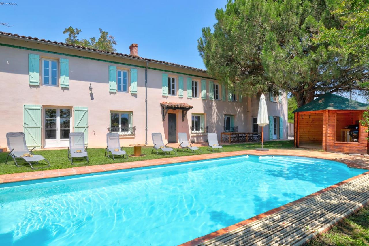 Gite La Grappe Occitane - 14 Personnes - Piscine Privee Ambres Exterior foto