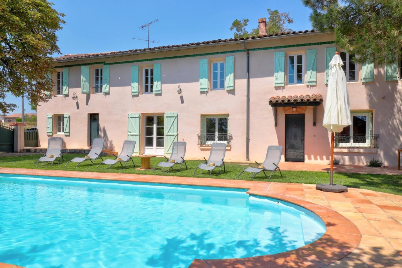 Gite La Grappe Occitane - 14 Personnes - Piscine Privee Ambres Exterior foto