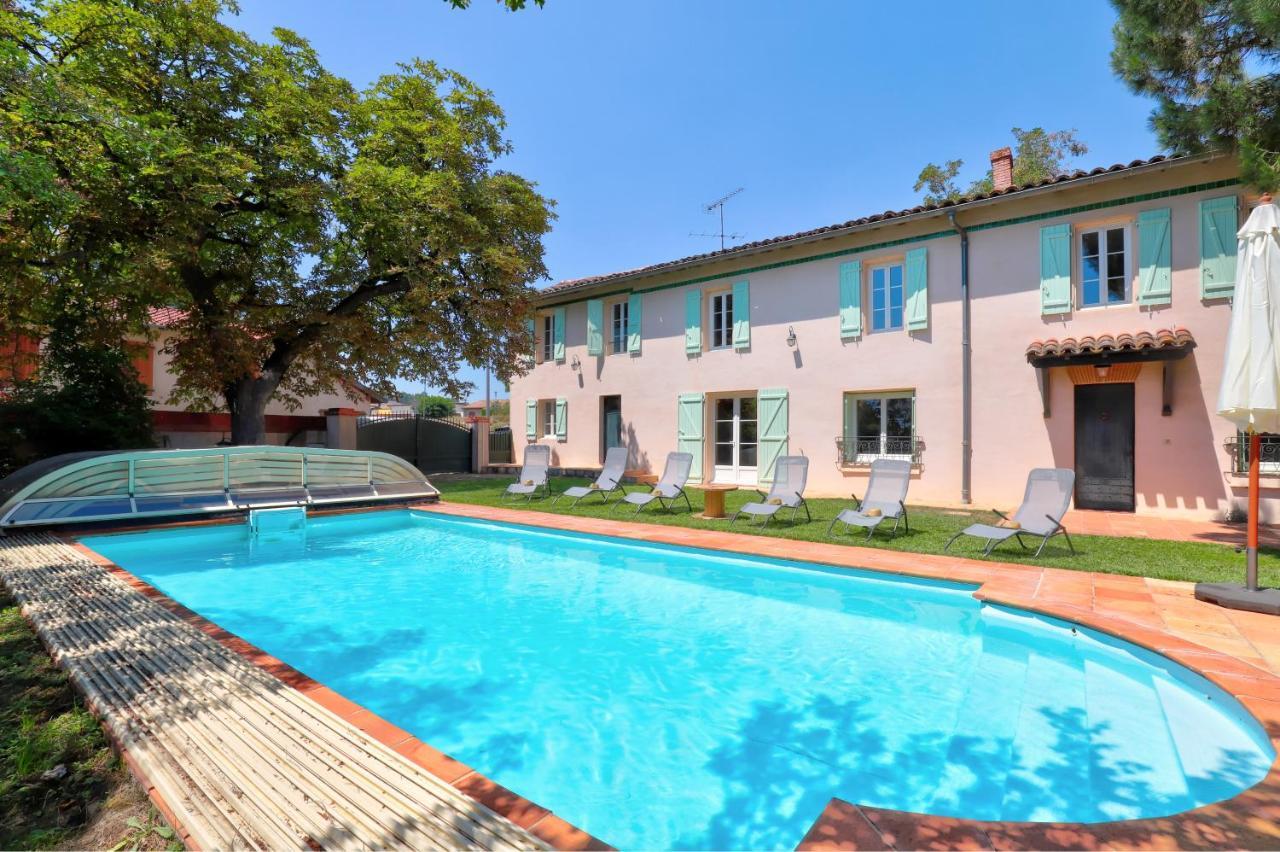 Gite La Grappe Occitane - 14 Personnes - Piscine Privee Ambres Exterior foto